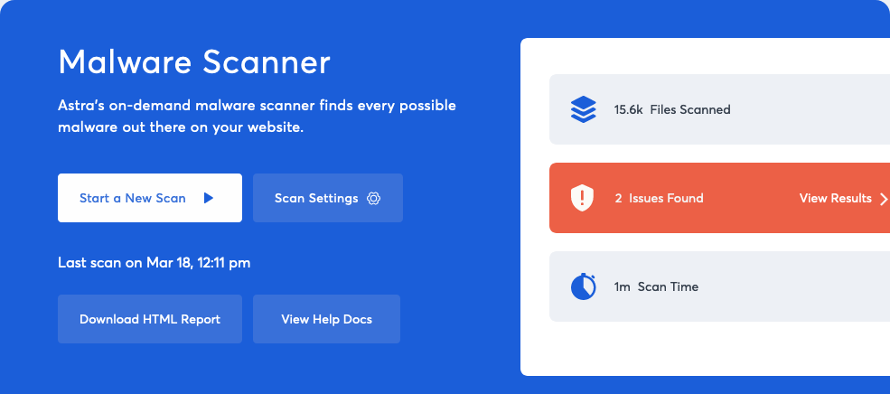 Astra Security Malware Scan Report